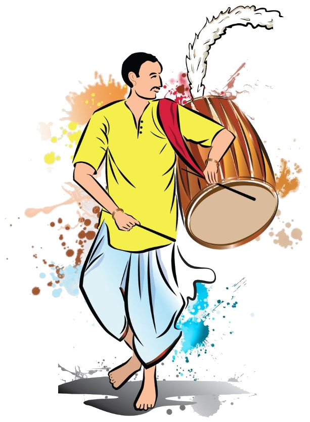 Bengali Dhaki Drummer Celebration